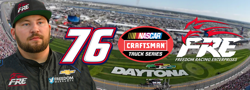 NASCAR driver Spencer Boyd at Daytona International Speedway